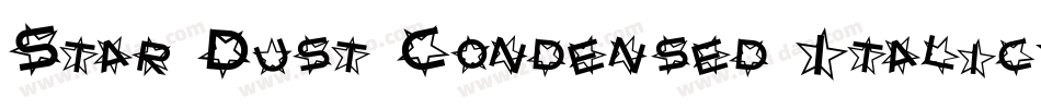 Star Dust Condensed Italic字体转换